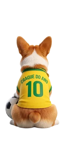 Pet com camisa da Seleção